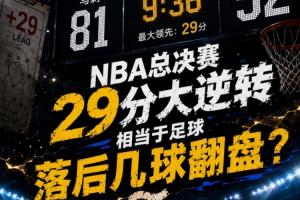 NBA总决赛29分大逆转 相当于足球在哪个联赛落后几球大逆转？